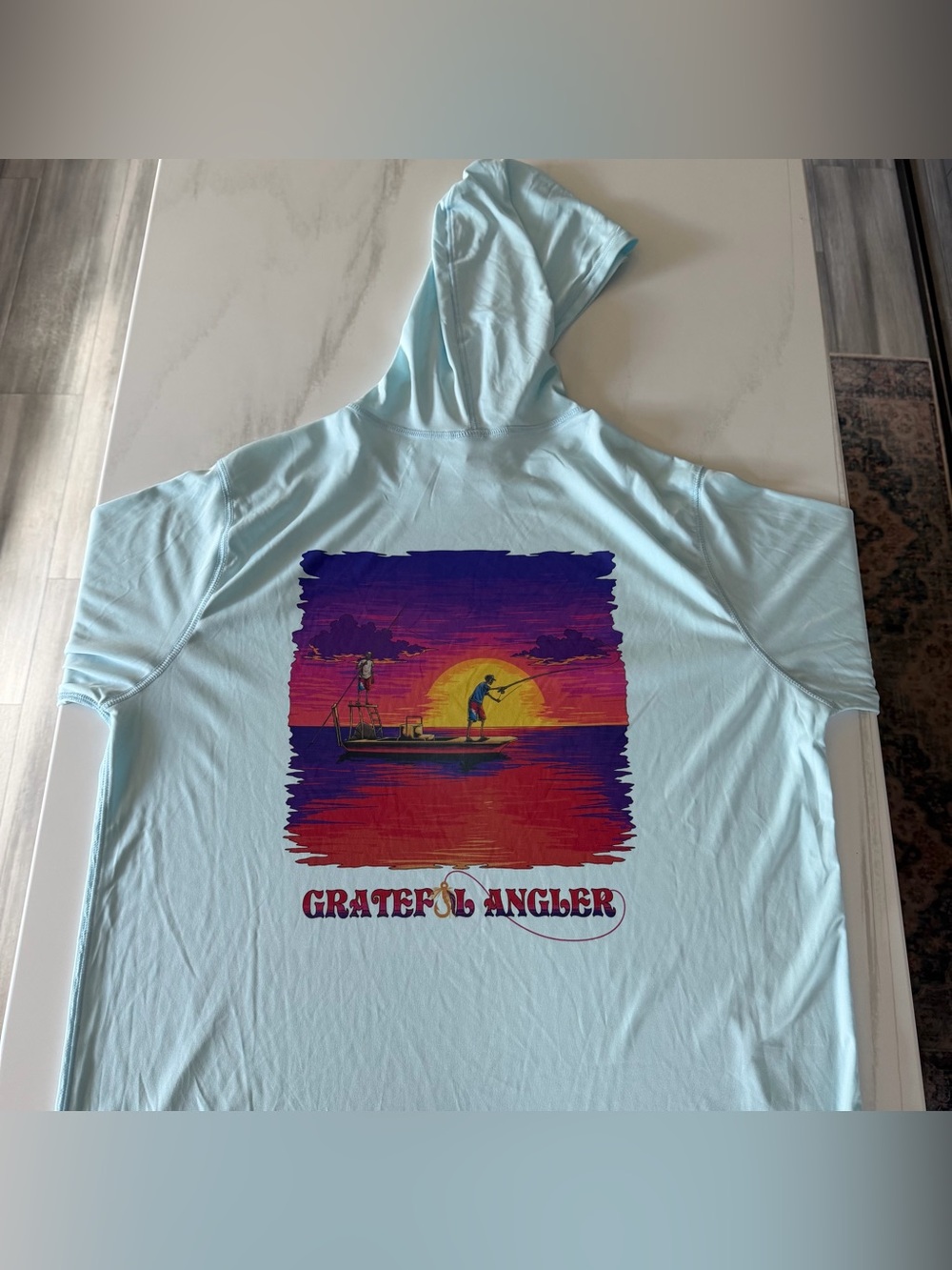 Licensed Grateful Dead Apparel - Grateful Angler UPF 50+ Performance Hoodie